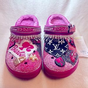 Custom Barbie Crocs size 9
